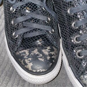 Converse Black and White Athletic Shoes